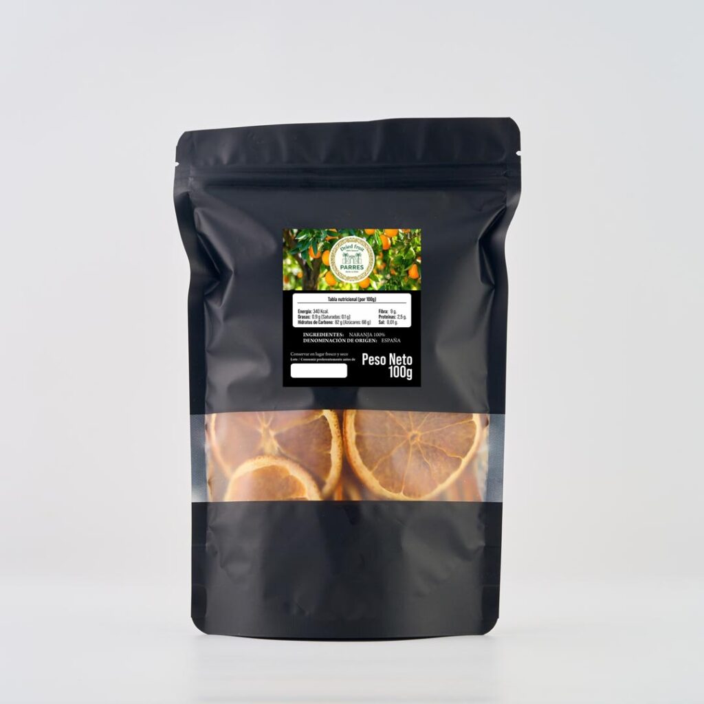 Naranja Deshidratada Gourmet · Formato Sobre 100g