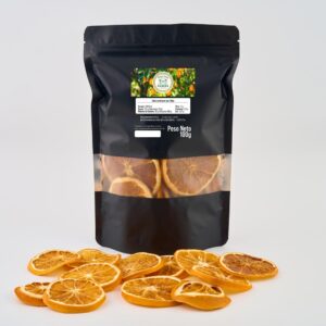 Naranja Deshidratada Gourmet · Tarro de Cristal 70g + Sobre 100g